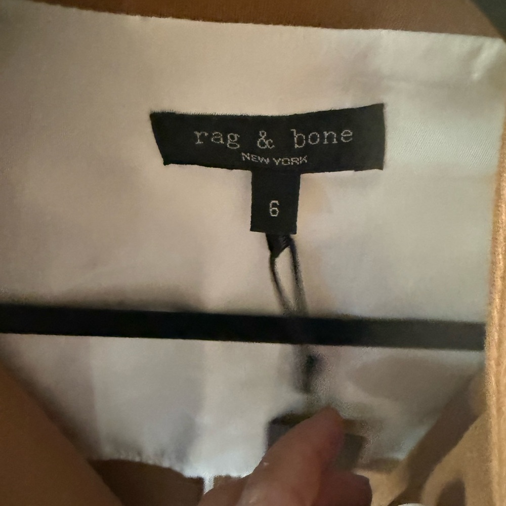 rag & bone Camel Stand-Collar Button Blazer NWT - image 6